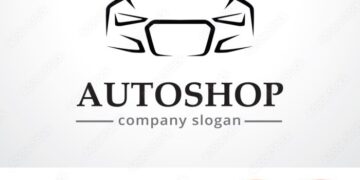Auto Shop Logo Template Design Vector, Emblem, Design Concept, Creative ...