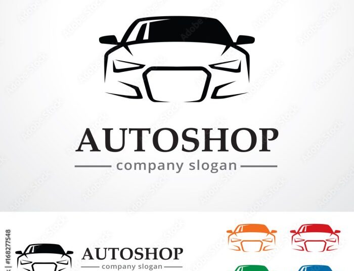 Auto Shop Logo Template Design Vector, Emblem, Design Concept, Creative ...