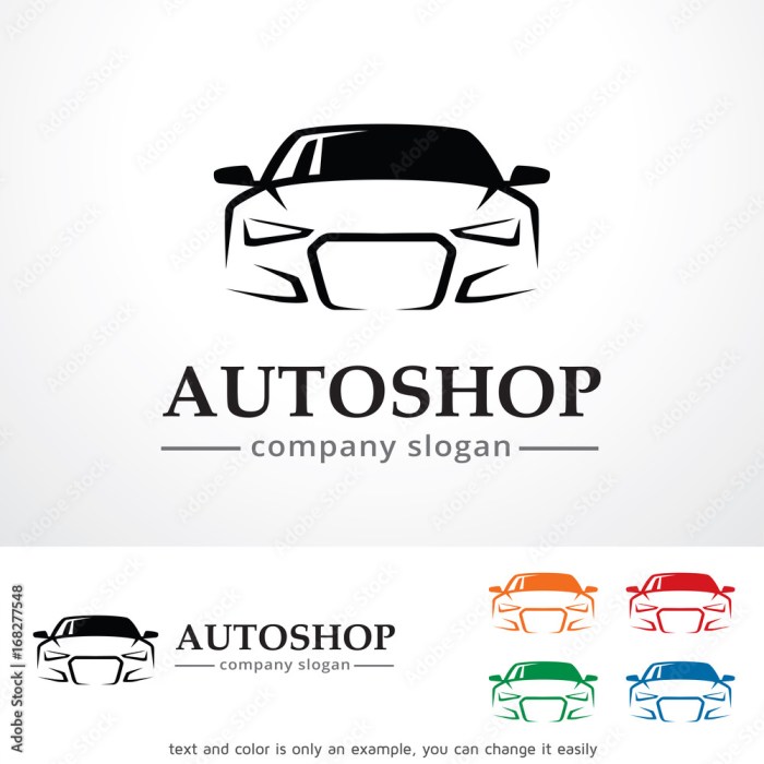 Auto Shop Logo Template Design Vector, Emblem, Design Concept, Creative ...